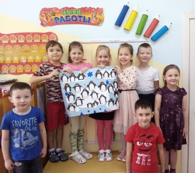 Веселые пингвины